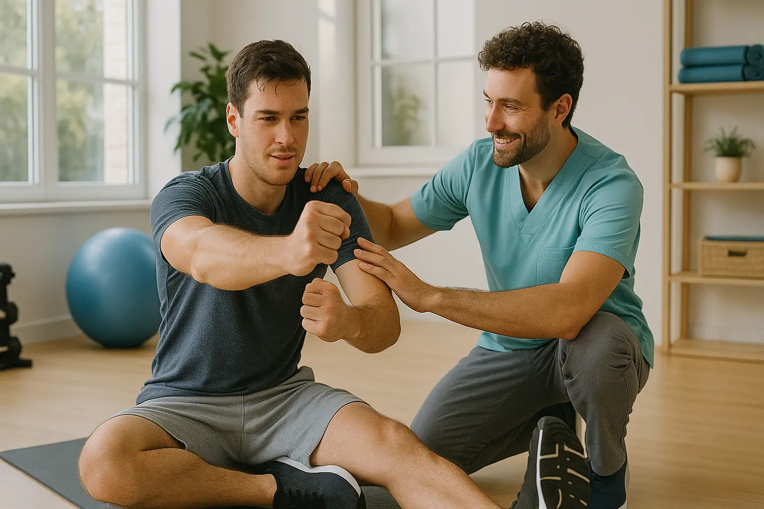 Homme faisant du sport