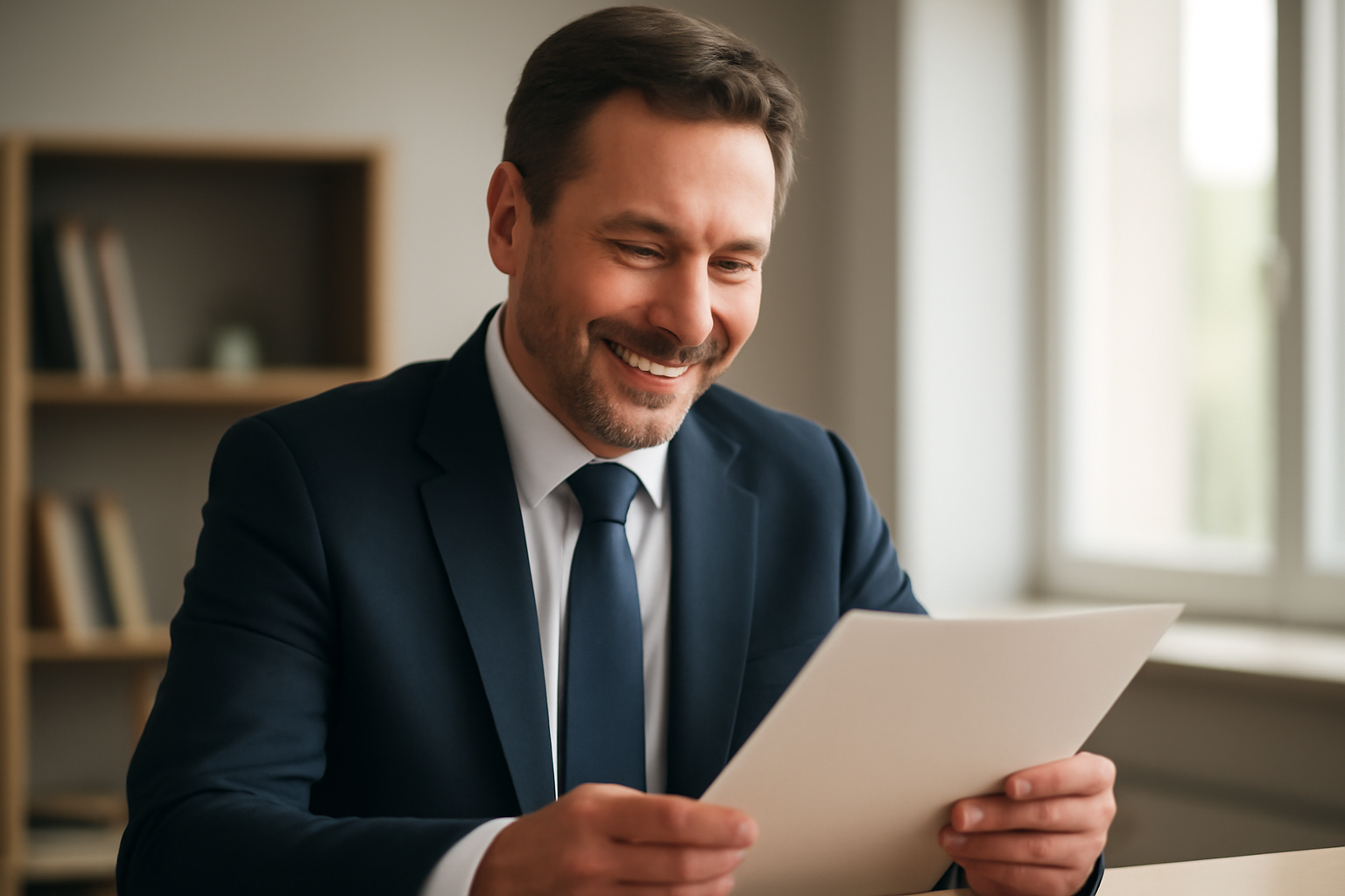 ma-mutuelle-mutuelle-entreprise-cadre-dirigeant dirigeant en costume consultant un dossier