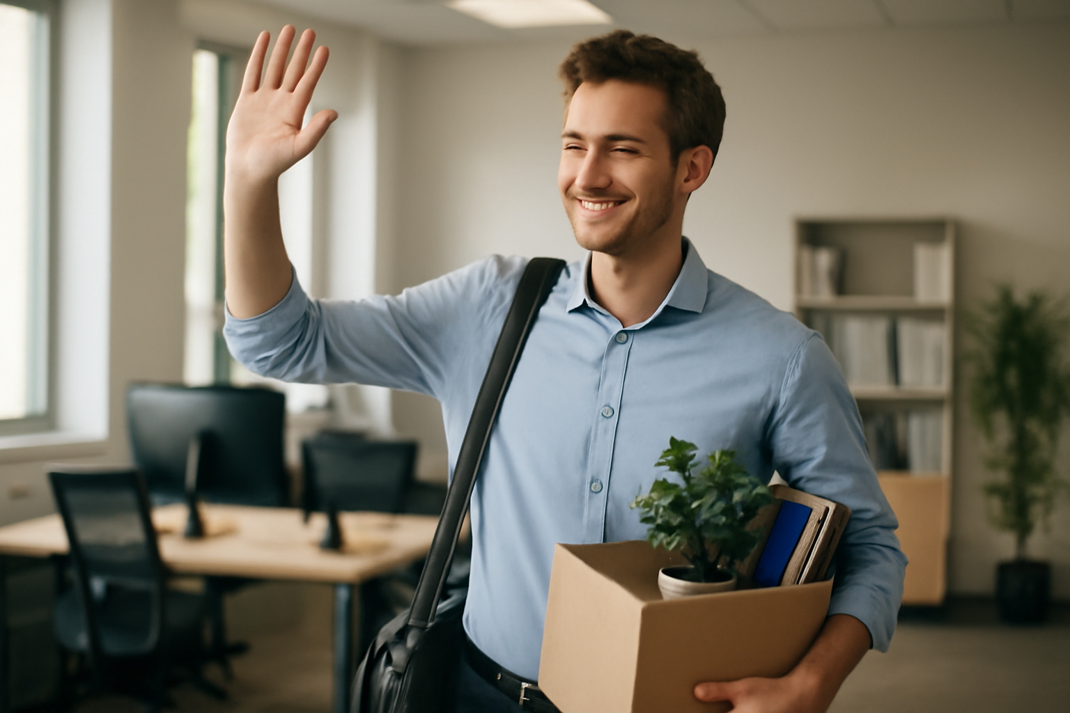 ma-mutuelle-mutuelle-entreprise-depart-volontaire employé quittant son poste volontairement