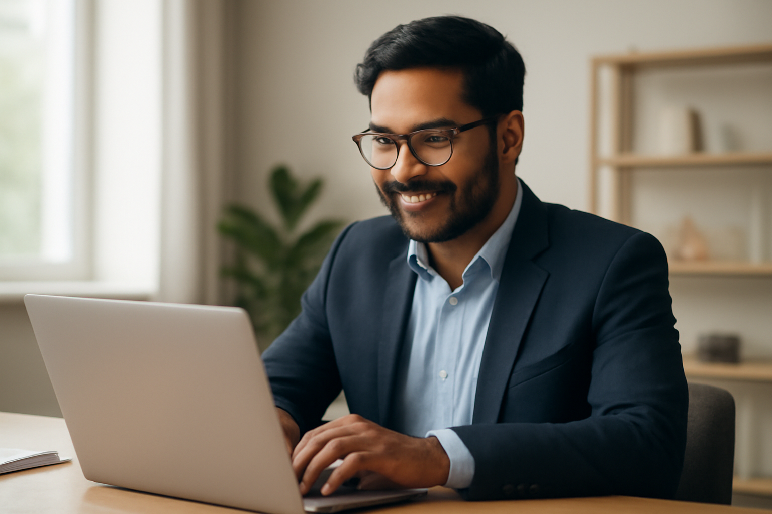 entrepreneur travaillant sur son ordinateur