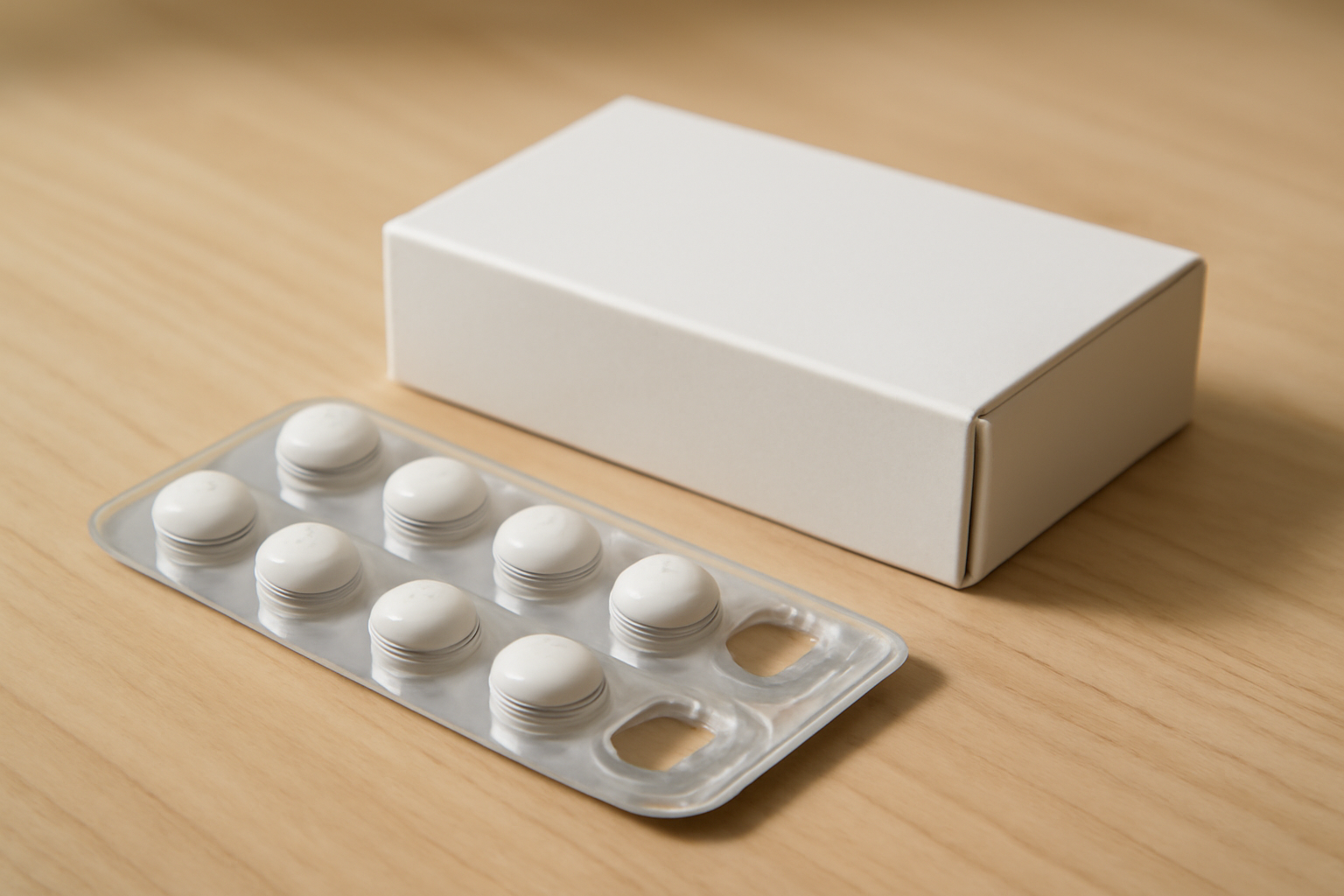 boîte de médicaments sur une table