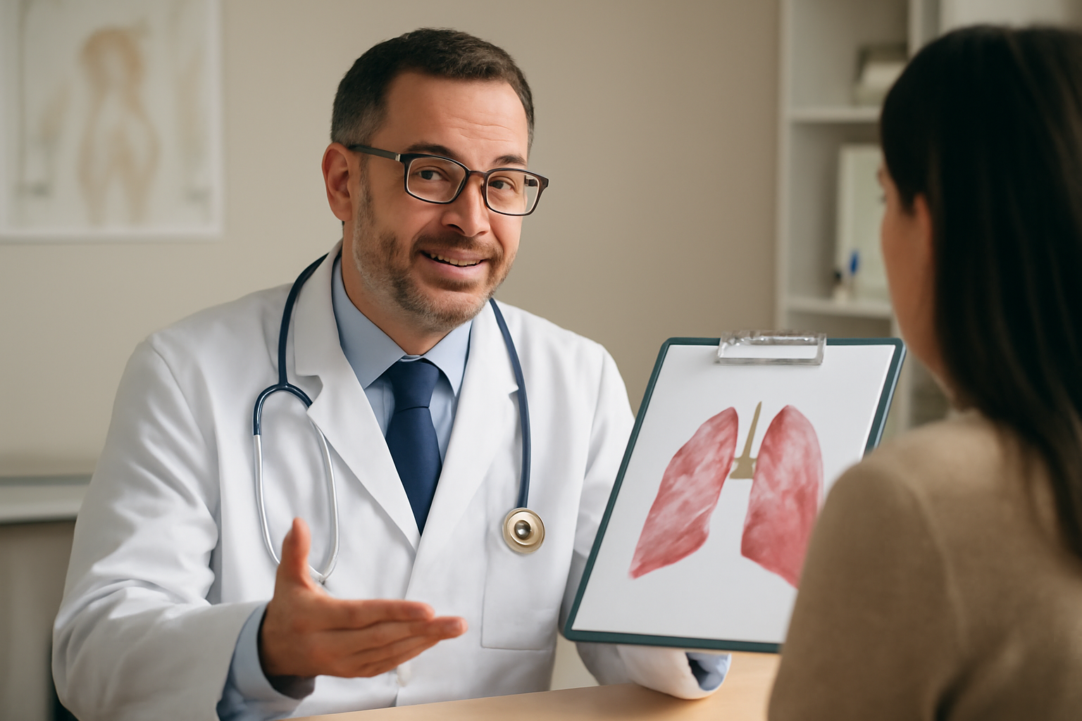 ma-mutuelle-mutuelle-senior-soins-specialises médecin spécialiste expliquant un diagnostic