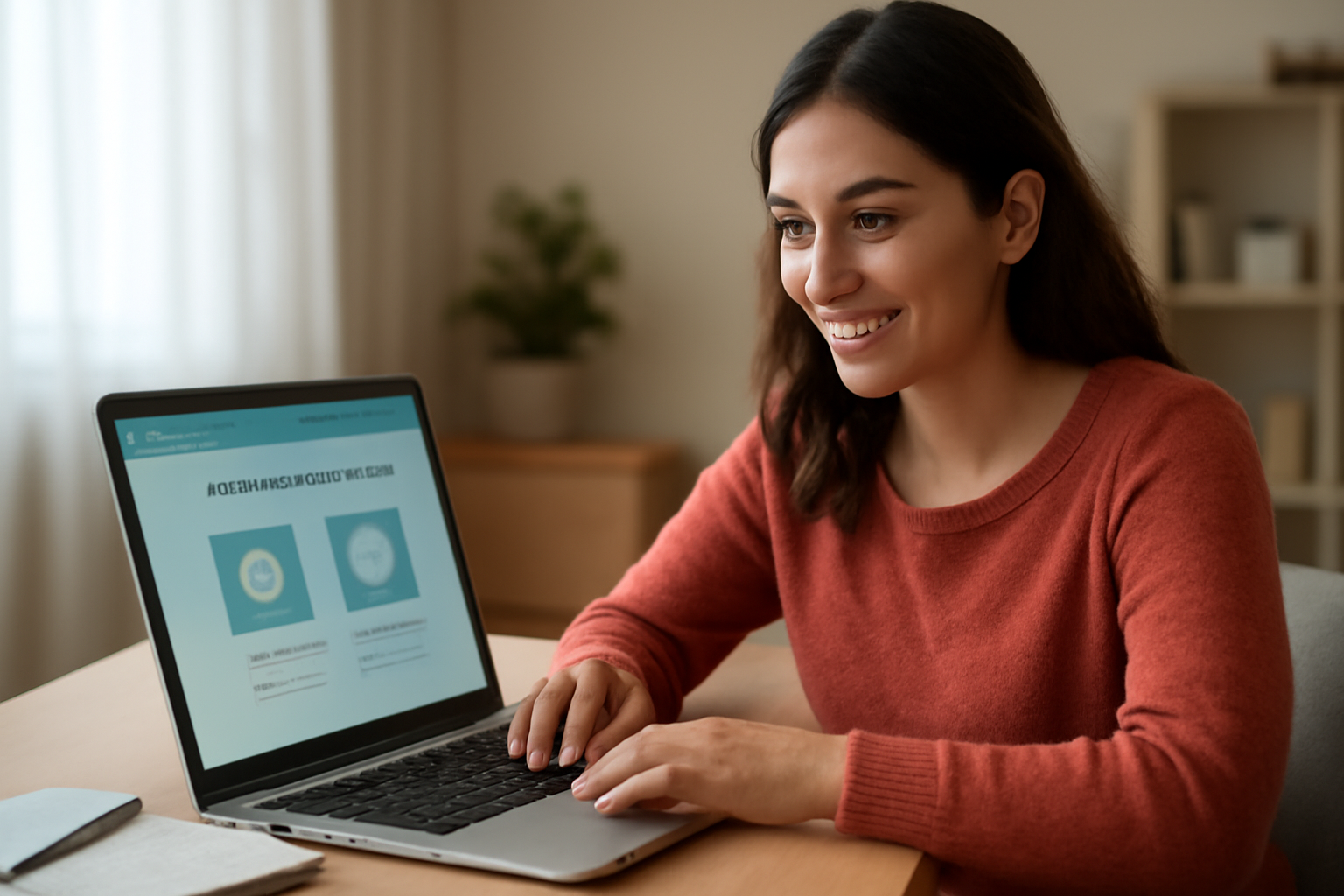 étudiante consultant son espace mutuelle